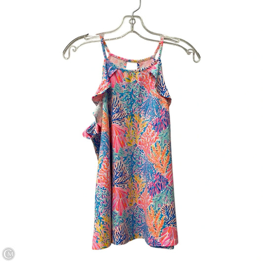 Tank Top Designer By Lilly Pulitzer In Blue & Pink, Size: M