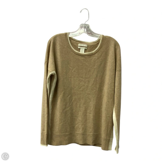 Sweater Cashmere By Christian Siriano In Tan & White, Size: L
