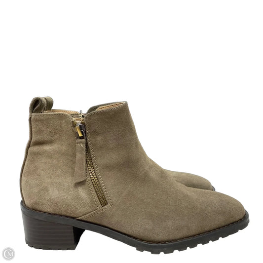Boots Ankle Flats By Blondo In Brown, Size: 6.5
