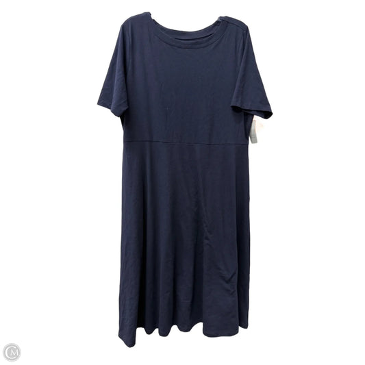 Dress Casual Maxi By Croft And Barrow In Blue, Size: Xl