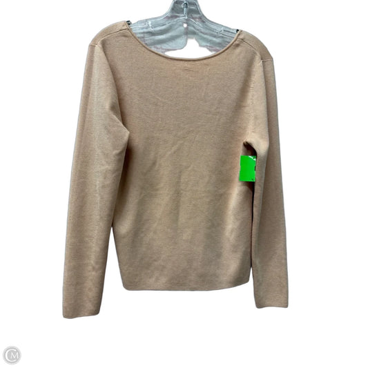 Top Long Sleeve By Ann Taylor In Peach, Size: Xl