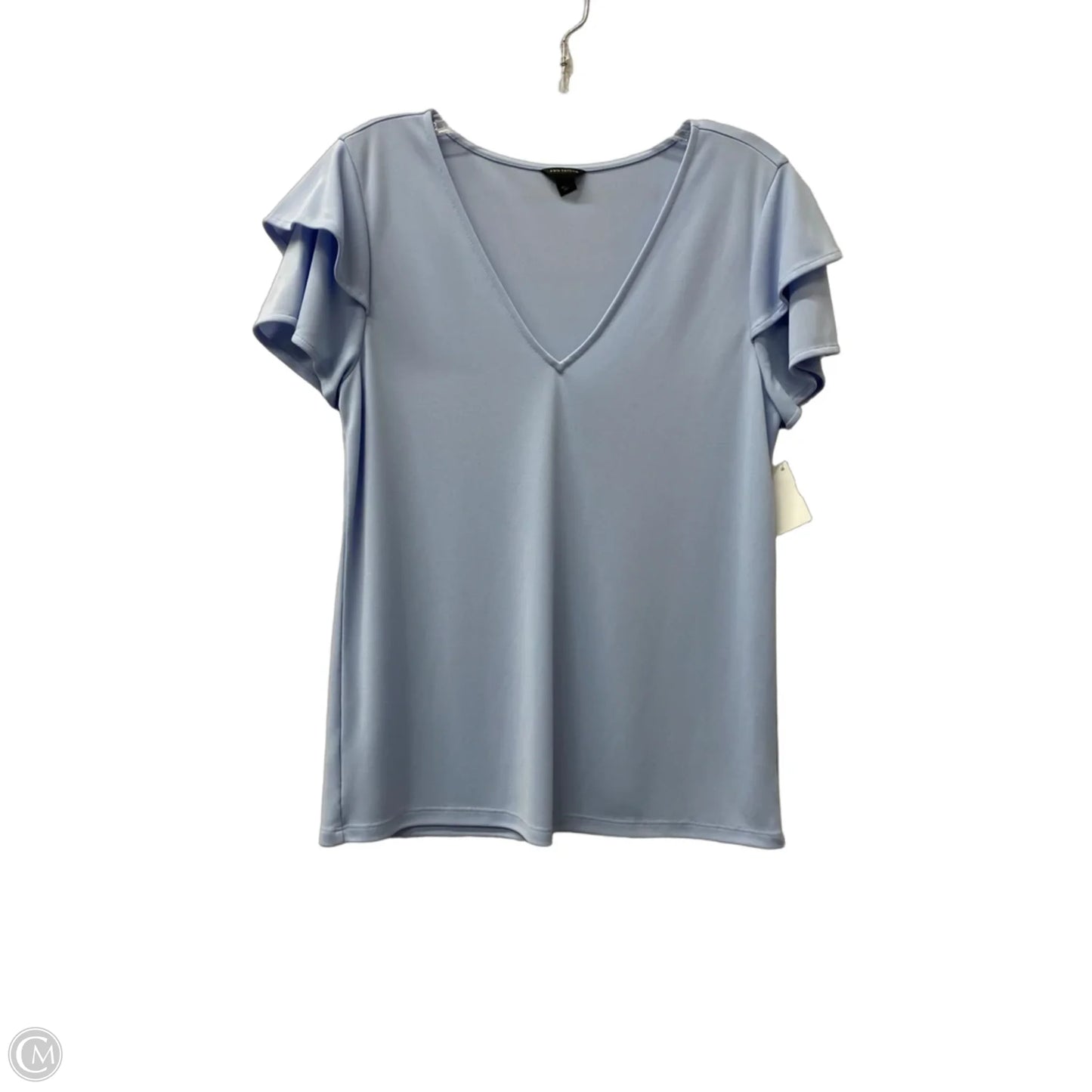 Top Short Sleeve By Ann Taylor In Blue, Size: S