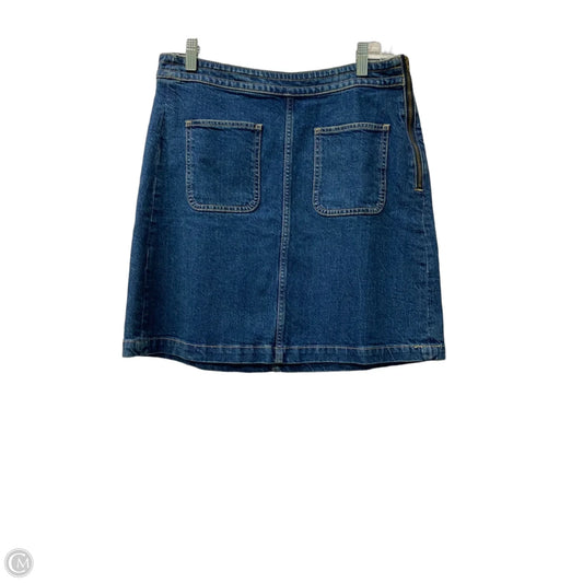 Skirt Mini & Short By Loft In Blue Denim, Size: 6