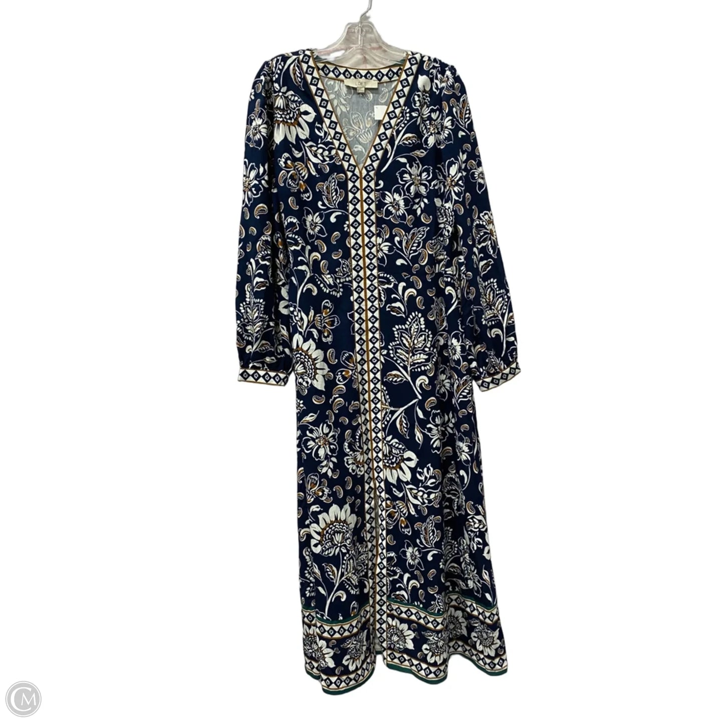 Dress Casual Maxi By Loft In Blue, Size: M