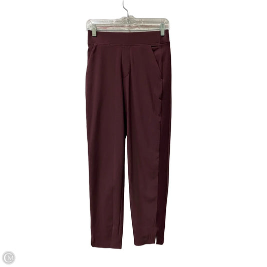 Athletic Pants By Athleta In Maroon, Size: Xs