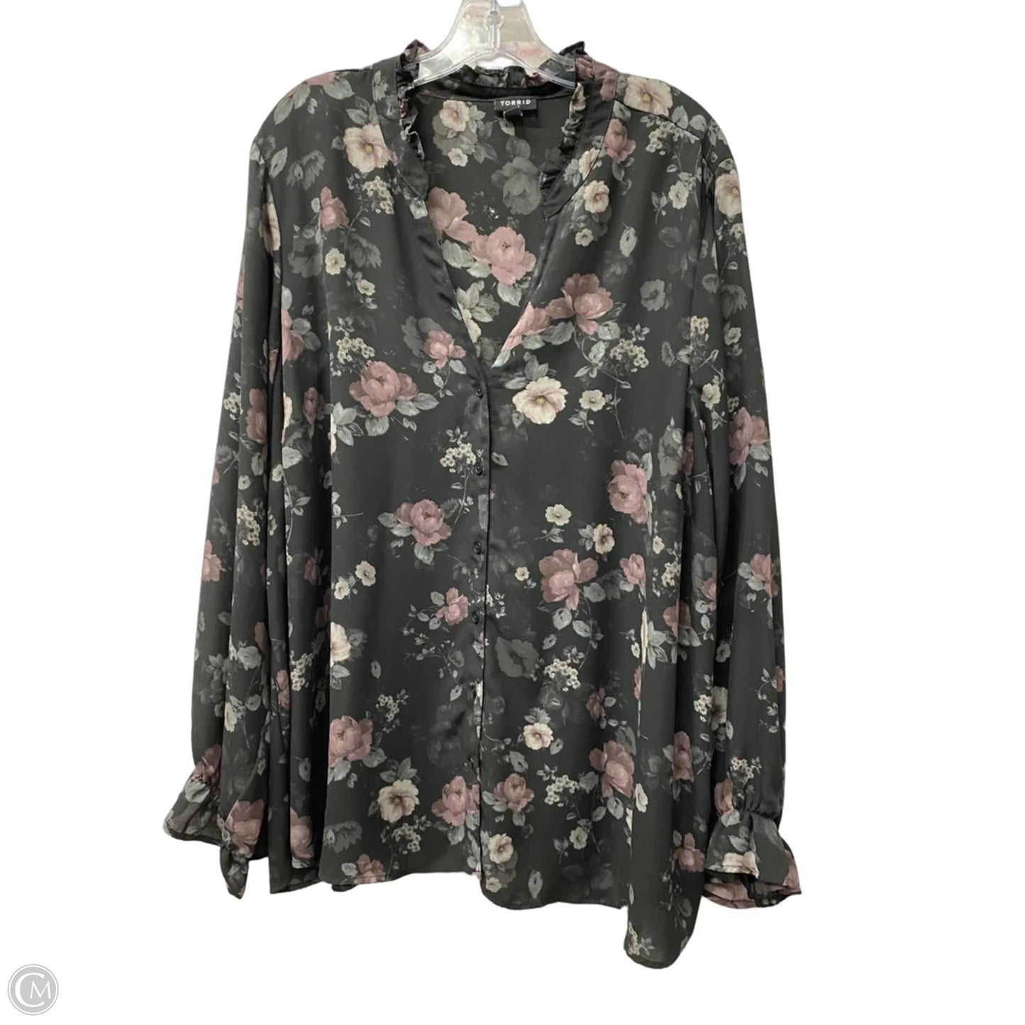 Top Long Sleeve By Torrid In Black, Size: 3x