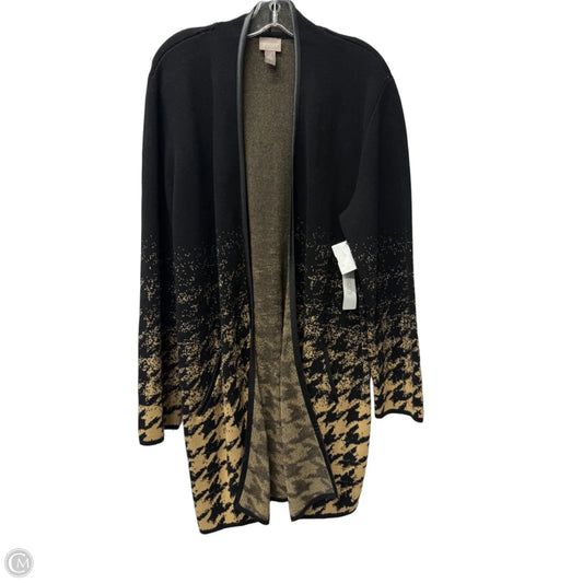 Sweater Cardigan By Chicos In Black, Size: L