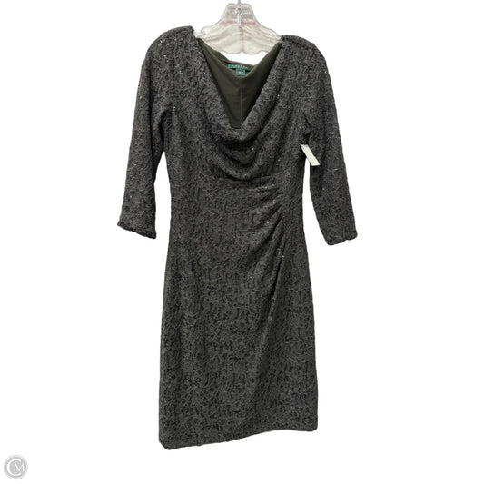 Dress Party Short By Lauren By Ralph Lauren In Grey, Size: M