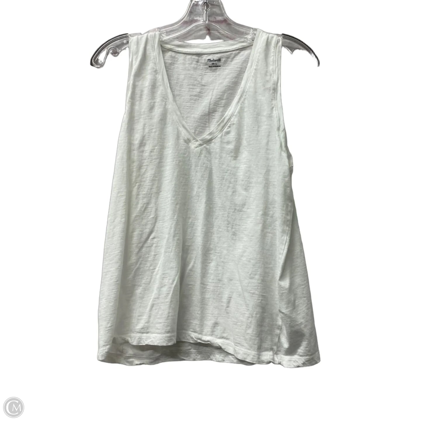 Top Sleeveless By Madewell In White, Size: L