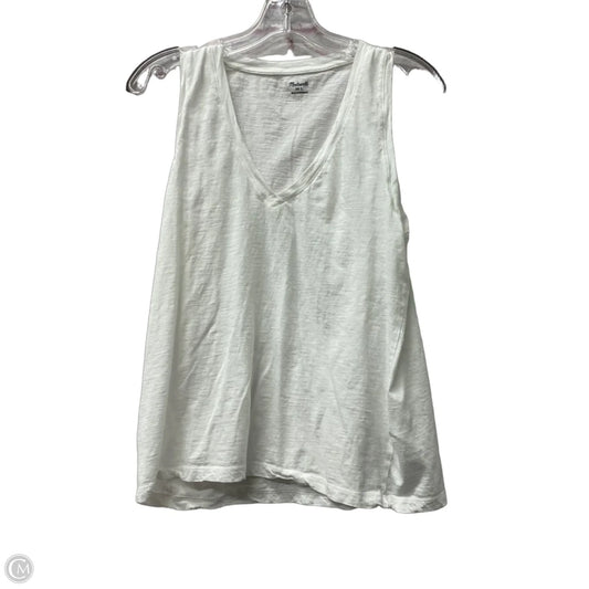 Top Sleeveless By Madewell In White, Size: L