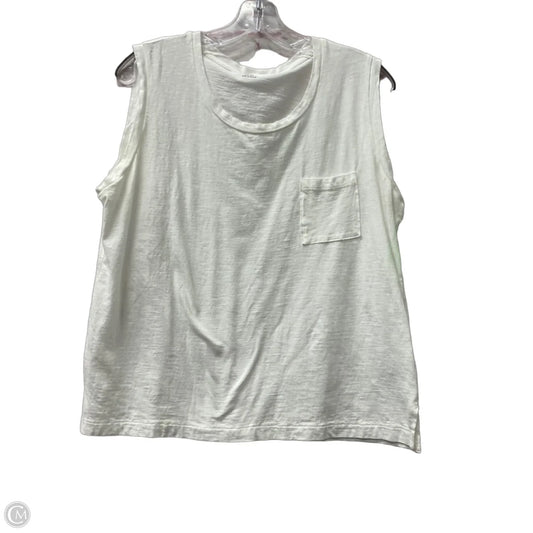 Top Sleeveless By Madewell In White, Size: Xl