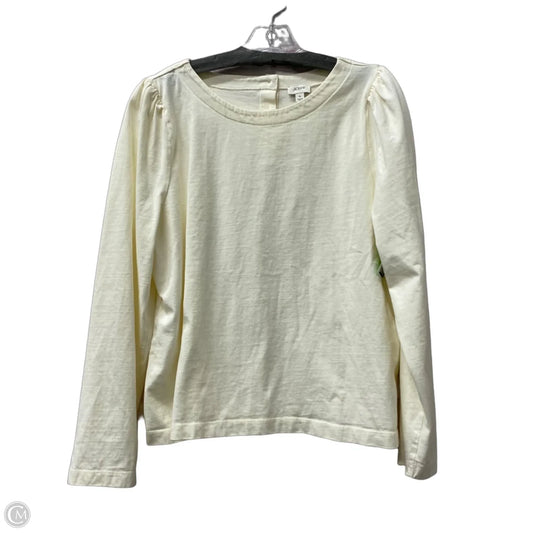 Top Long Sleeve By J. Crew In Cream, Size: Xl