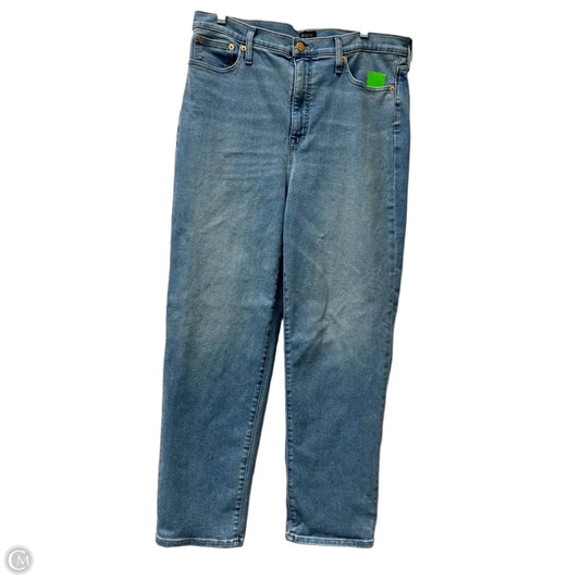 Jeans Straight By J. Crew In Blue Denim, Size: 14