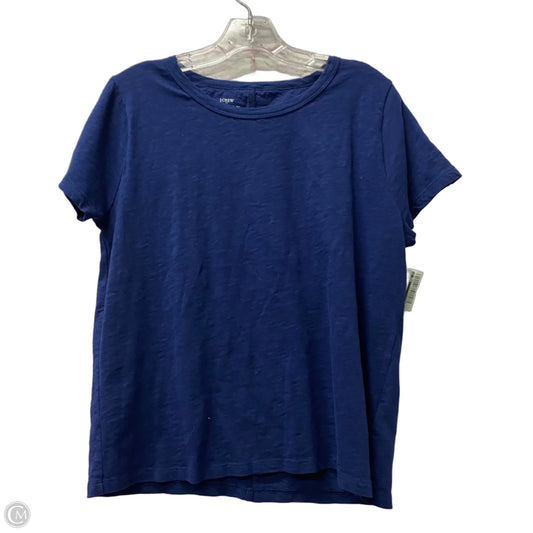 Top Short Sleeve By J. Crew In Blue, Size: Xl