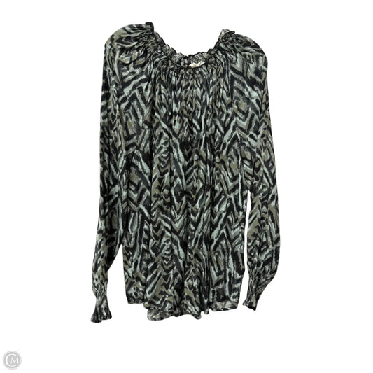 Top Long Sleeve By Beachlunchlounge In Green, Size: L