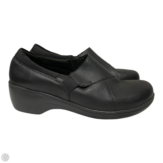 Shoes Heels Wedge By Clarks In Black, Size: 12