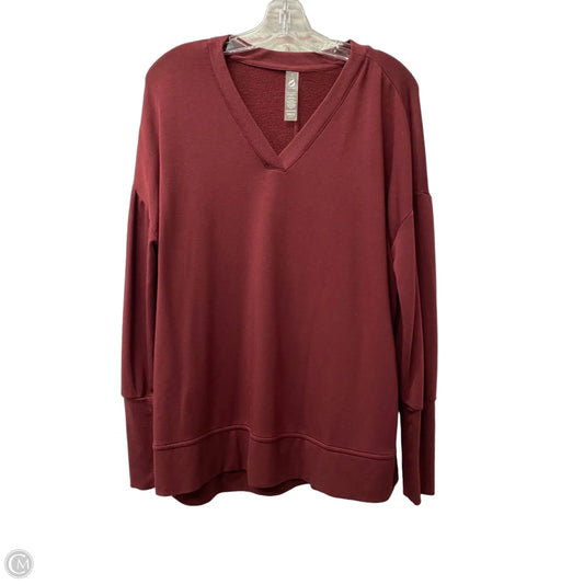 Top Long Sleeve By Lou And Grey In Red, Size: S