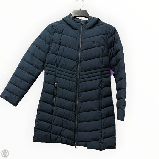 Jacket Puffer & Quilted By Ralph Lauren Black Label In Blue, Size: M
