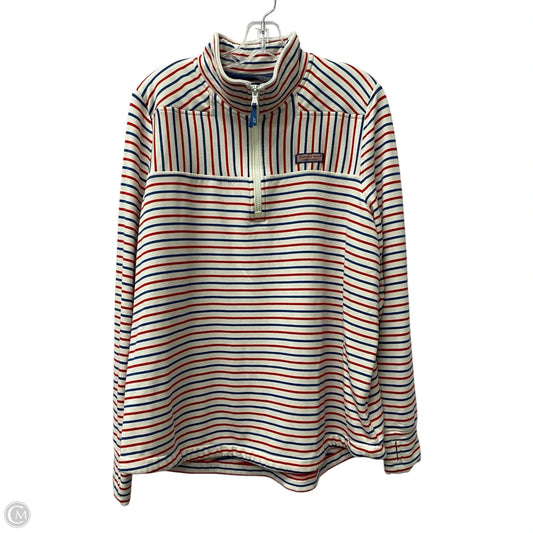 Sweatshirt Collar By Vineyard Vines In Blue & Red, Size: 1x