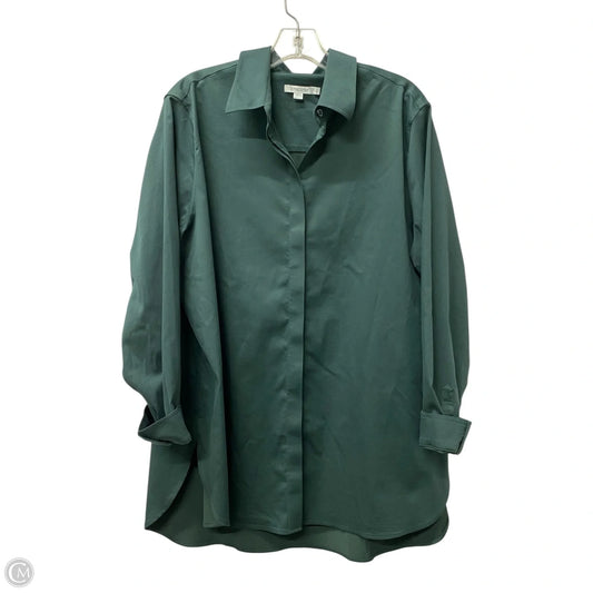 Top Long Sleeve By Chicos In Green, Size: Xl