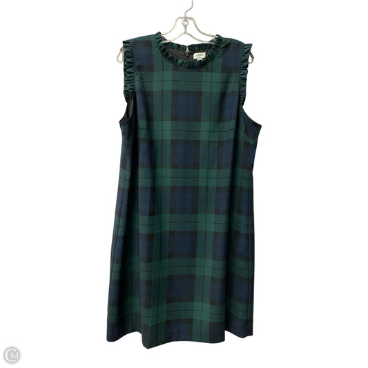 Dress Work By J. Crew In Blue & Green, Size: 1x