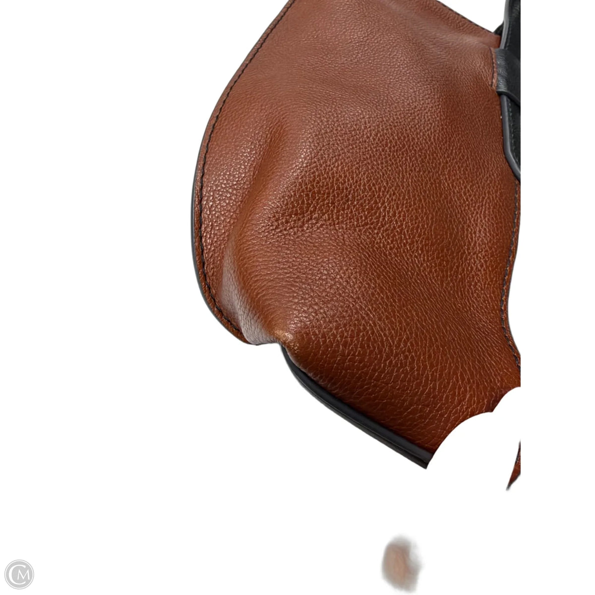 Handbag Leather By Fossil, Size: Medium