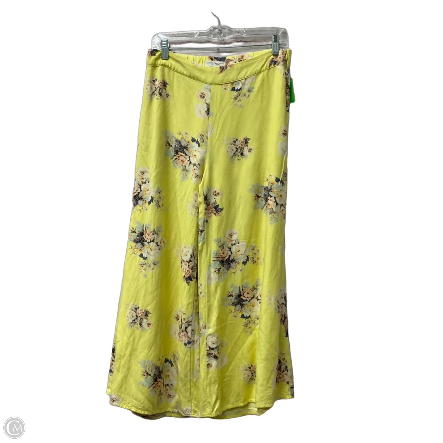 Pants Wide Leg By Anthropologie In Yellow, Size: 4