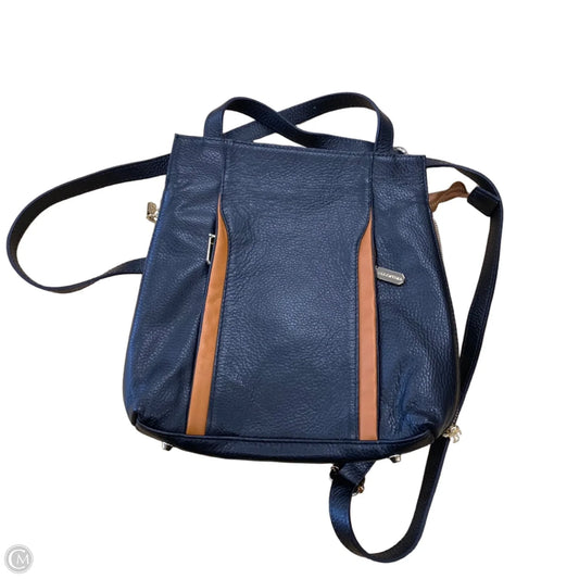 Backpack Leather By Valentina, Size: Medium