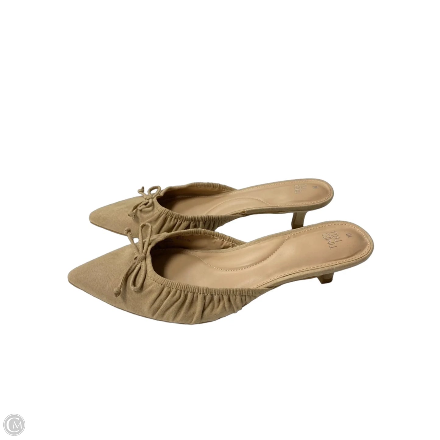 Shoes Heels Kitten By Time And Tru In Beige, Size: 10