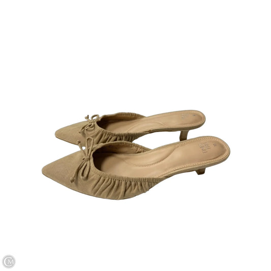 Shoes Heels Kitten By Time And Tru In Beige, Size: 10