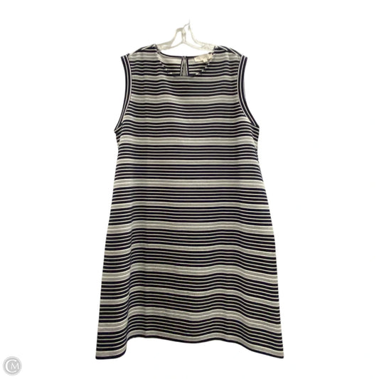 Dress Casual Midi By Loft In Blue & White, Size: Xl
