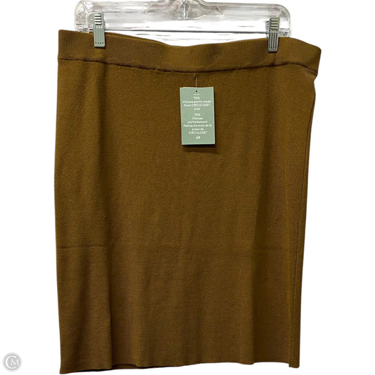 Skirt Midi By H&m In Brown, Size: 12