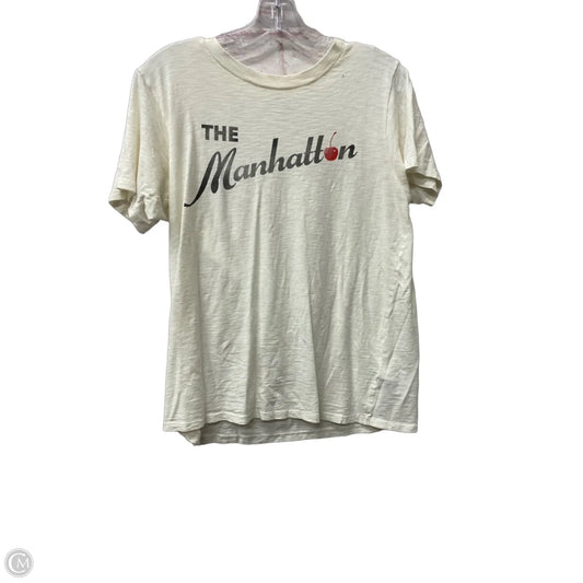 Top Short Sleeve By J. Crew In White, Size: M