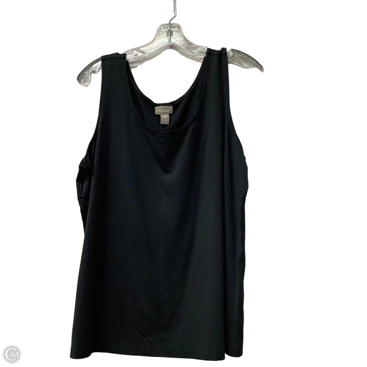 Top Sleeveless By Chicos In Black, Size: Xl