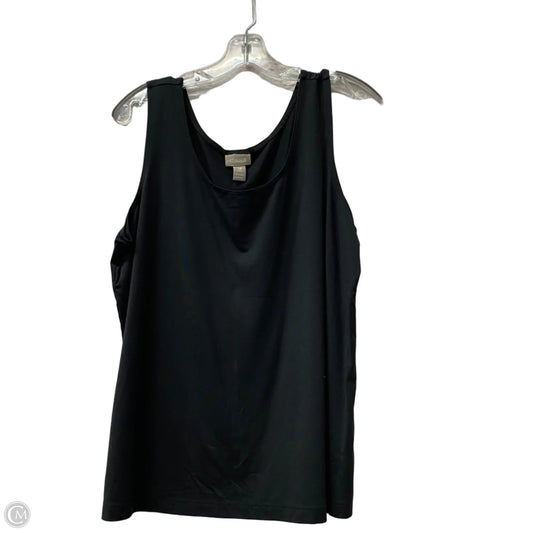 Top Sleeveless By Chicos In Black, Size: Xl
