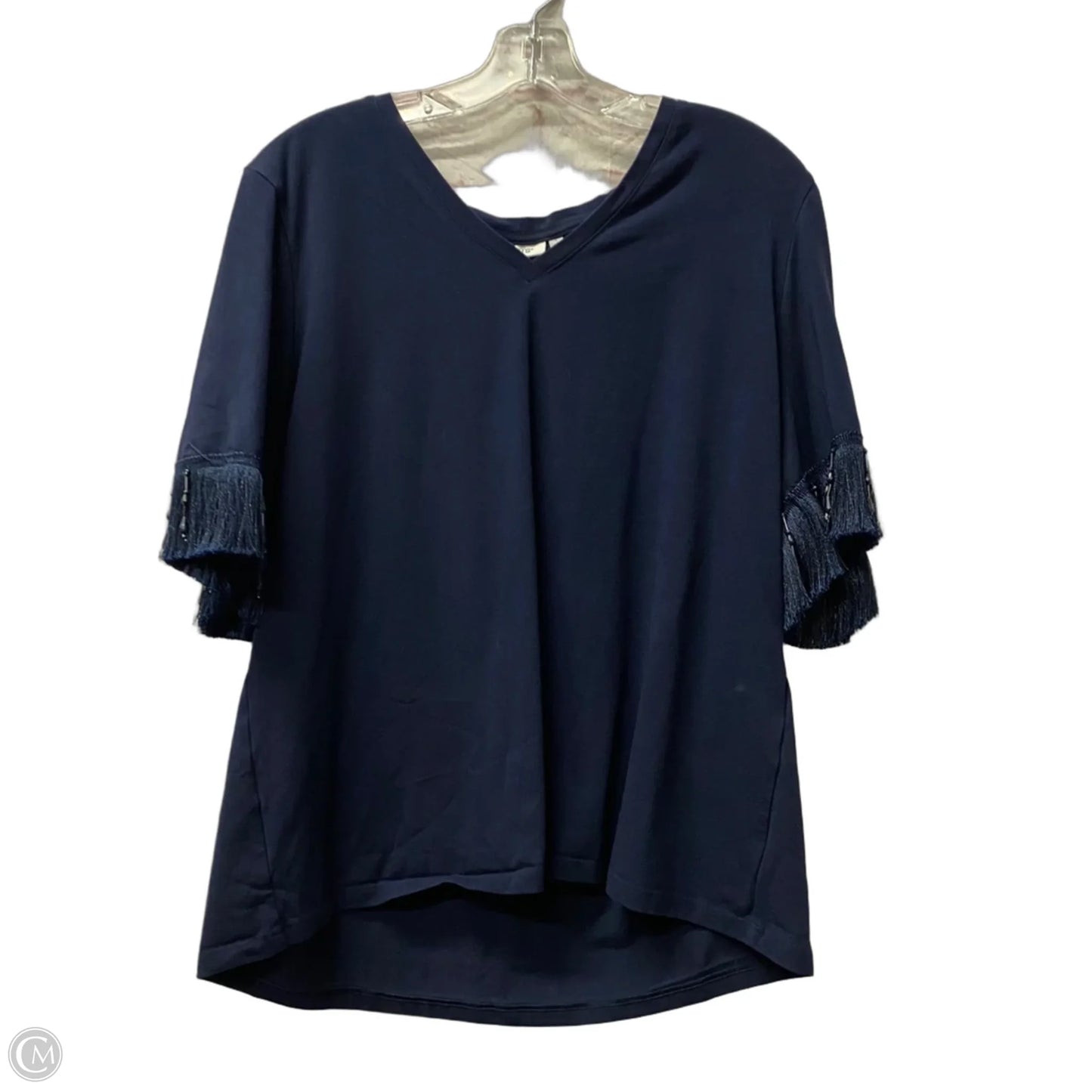 Top Short Sleeve By Chicos In Blue, Size: Xl