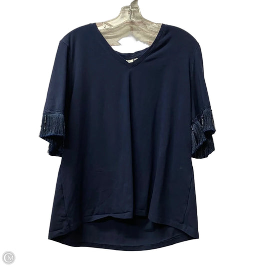 Top Short Sleeve By Chicos In Blue, Size: Xl