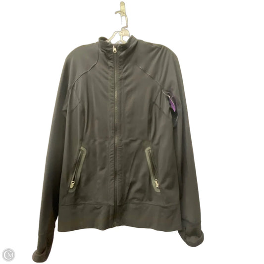 Athletic Jacket By Lululemon In Black, Size: 10