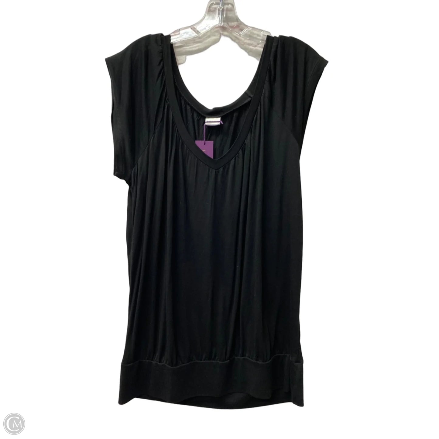 Top Short Sleeve By Lascana In Black, Size: Xl