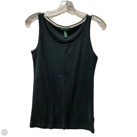 Top Sleeveless Basic By Lauren By Ralph Lauren In Black, Size: Mp