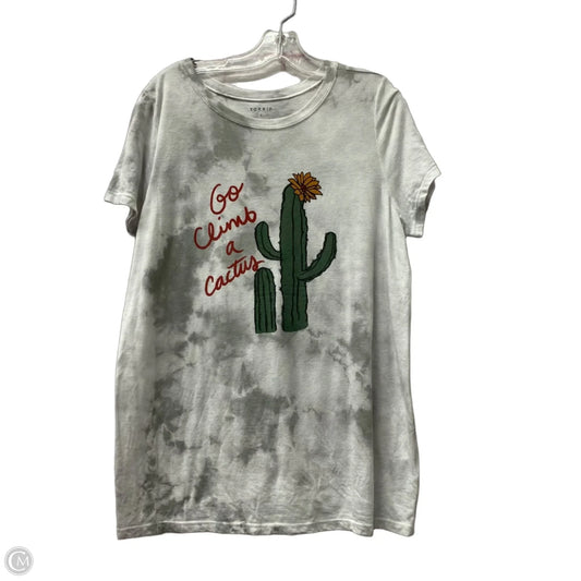 Top Short Sleeve By Torrid In Grey, Size: 1x