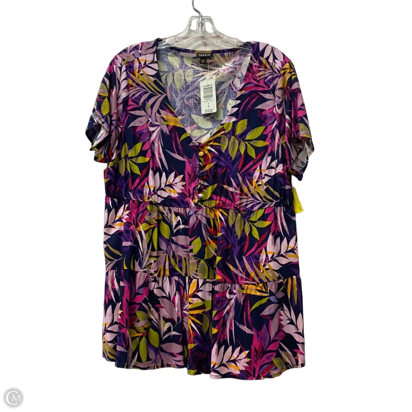 Top Short Sleeve By Torrid In Purple, Size: L