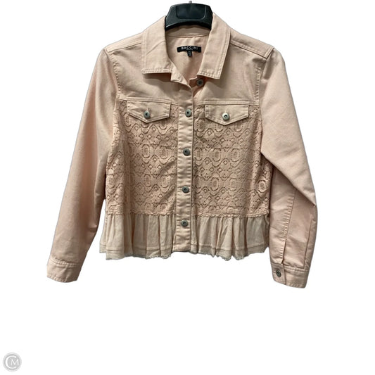 Jacket Denim By Baccini In Pink, Size: Lp