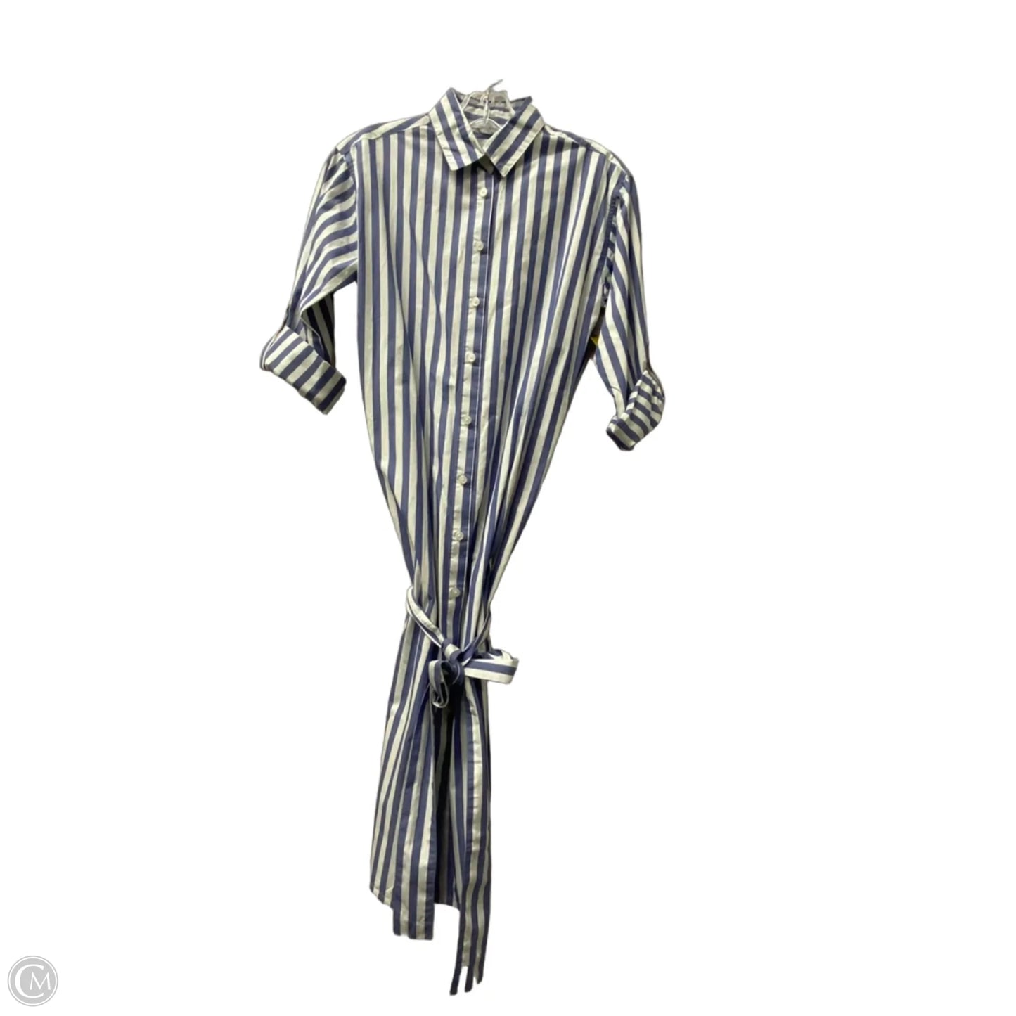 Dress Casual Midi By Ann Taylor In Blue, Size: Xs