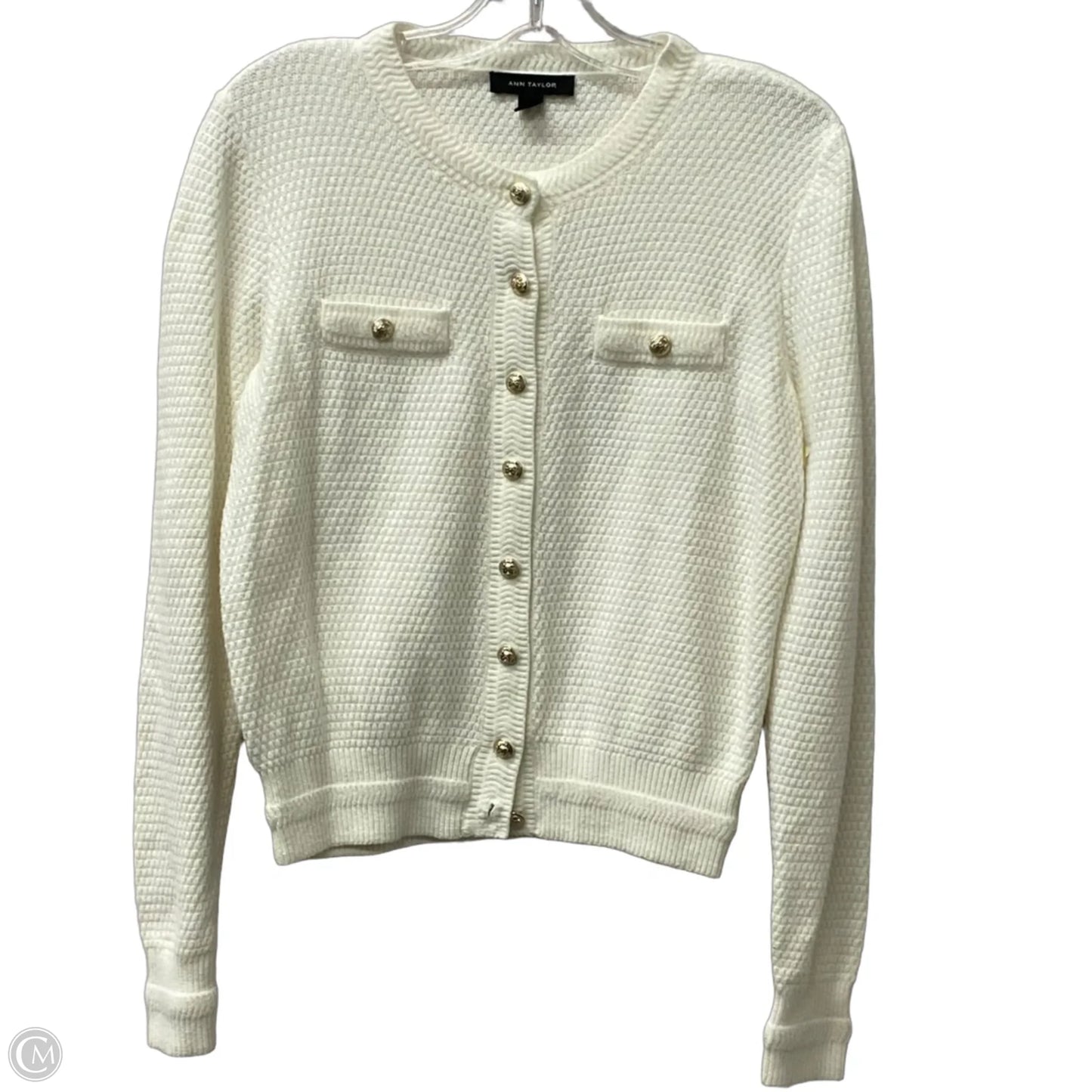 Sweater By Ann Taylor In White, Size: Xs