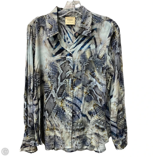 Top Long Sleeve By Elie Tahari In Blue, Size: Sp