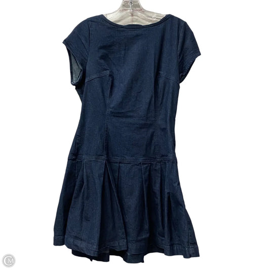 Dress Casual Midi By Urban Outfitters In Blue Denim, Size: L