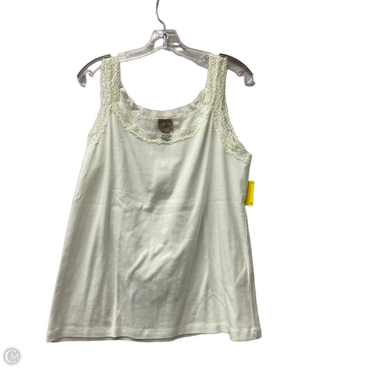 Top Sleeveless By Chicos In White, Size: Xl