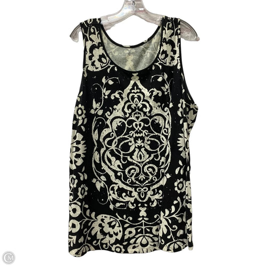 Top Sleeveless By Soft Surroundings In Black, Size: 1x