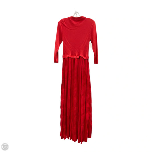 Dress Casual Maxi By Nic + Zoe In Red, Size: S